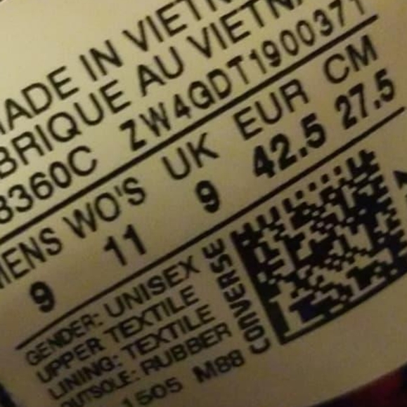 Harley's Quinn High Top Converse - Picture 5 of 5